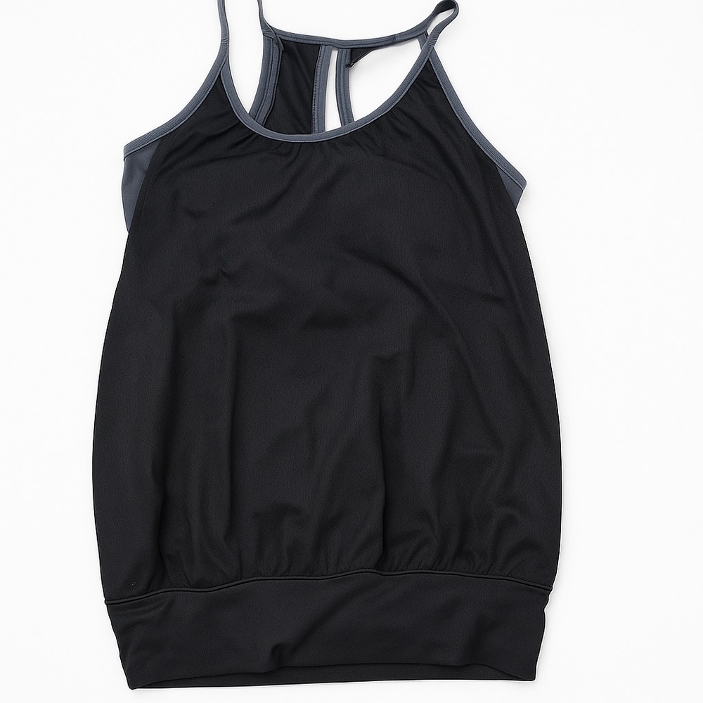 lululemon athletica Black and Gray Tank Top